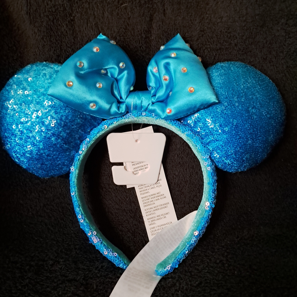 Disney Blue Sequin Minnie Mouse Ears